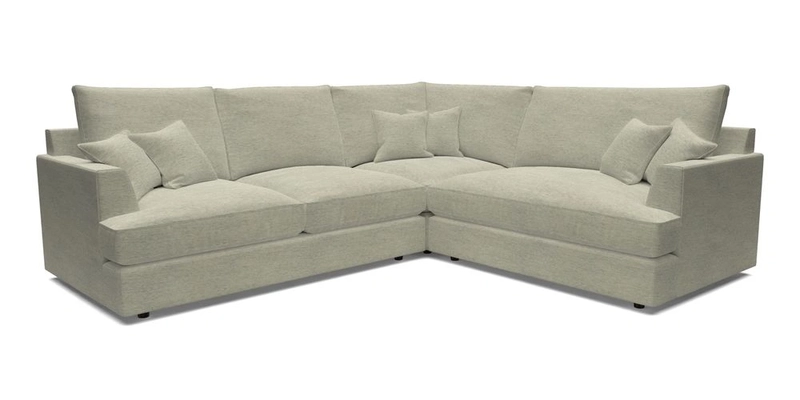 Slingsby Medium Fitted Cover Corner Unit LHF in Two Tone Plain Biscuit.  Loose cover version available