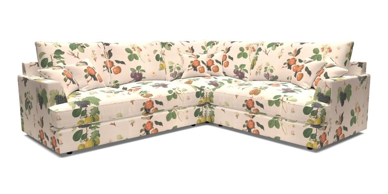 Slingsby Medium Fitted Cover Corner Unit LHF in Two Tone Plain Biscuit.  Loose cover version available