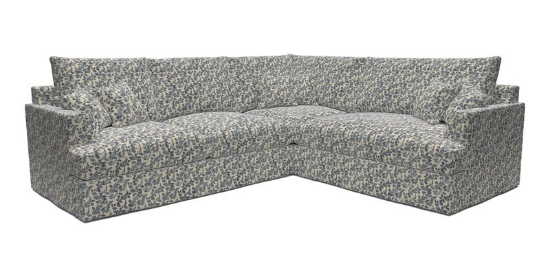Slingsby Medium Fitted Cover Corner Unit LHF in Two Tone Plain Biscuit.  Loose cover version available
