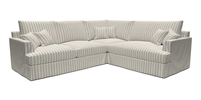 Slingsby Medium Fitted Cover Corner Unit LHF in Two Tone Plain Biscuit.  Loose cover version available