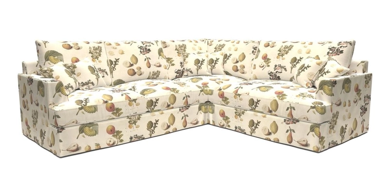 Slingsby Medium Fitted Cover Corner Unit LHF in Two Tone Plain Biscuit.  Loose cover version available