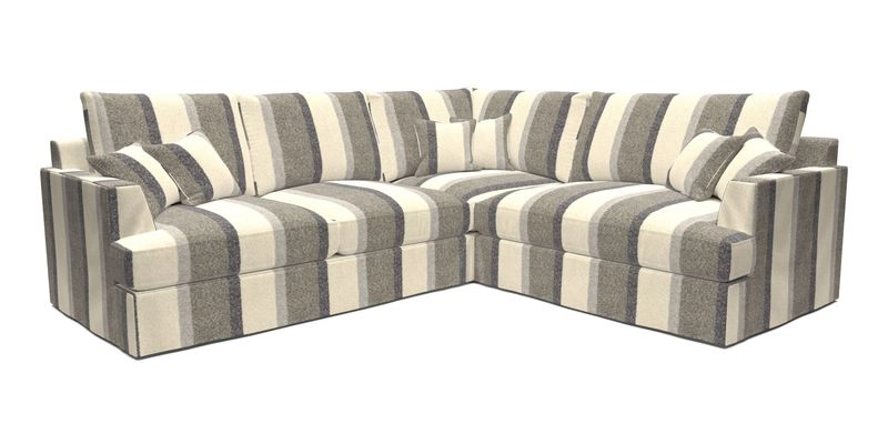 Slingsby Medium Fitted Cover Corner Unit LHF in Two Tone Plain Biscuit.  Loose cover version available