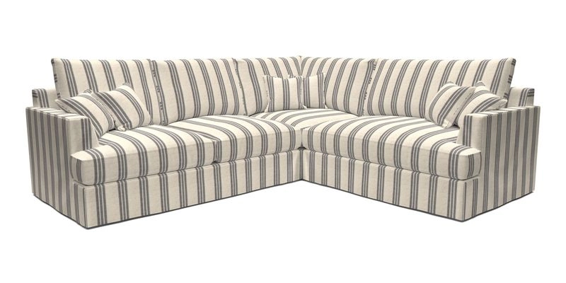 Slingsby Medium Fitted Cover Corner Unit LHF in Two Tone Plain Biscuit.  Loose cover version available