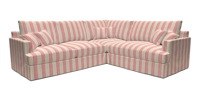 Slingsby Medium Fitted Cover Corner Unit LHF in Two Tone Plain Biscuit.  Loose cover version available