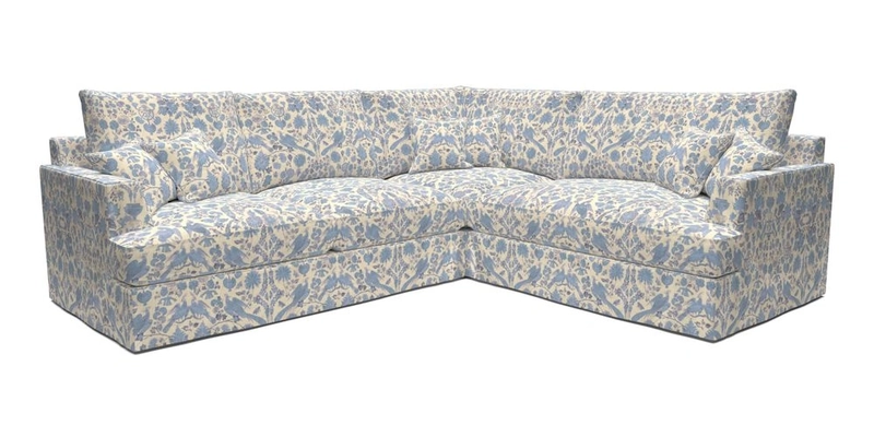 Slingsby Medium Fitted Cover Corner Unit LHF in Two Tone Plain Biscuit.  Loose cover version available