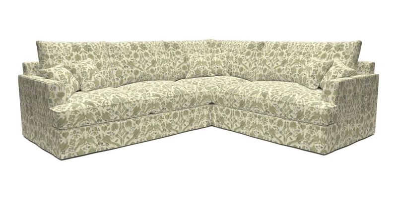 Slingsby Medium Fitted Cover Corner Unit LHF in Two Tone Plain Biscuit.  Loose cover version available