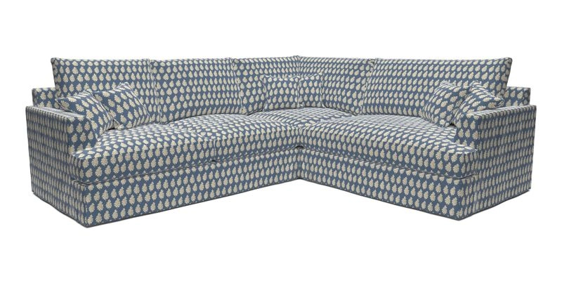 Slingsby Medium Fitted Cover Corner Unit LHF in Two Tone Plain Biscuit.  Loose cover version available