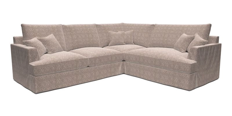 Slingsby Medium Fitted Cover Corner Unit LHF in Two Tone Plain Biscuit.  Loose cover version available