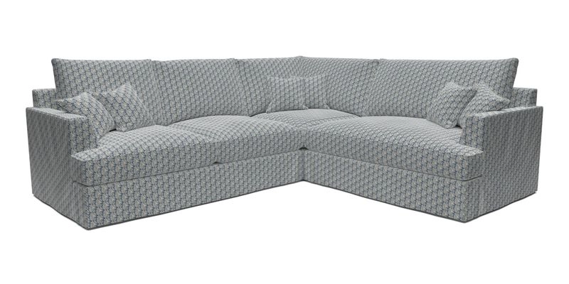 Slingsby Medium Fitted Cover Corner Unit LHF in Two Tone Plain Biscuit.  Loose cover version available