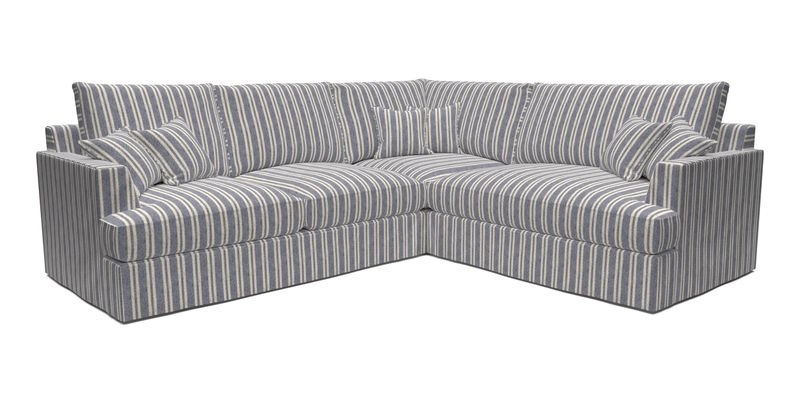 Slingsby Medium Fitted Cover Corner Unit LHF in Two Tone Plain Biscuit.  Loose cover version available