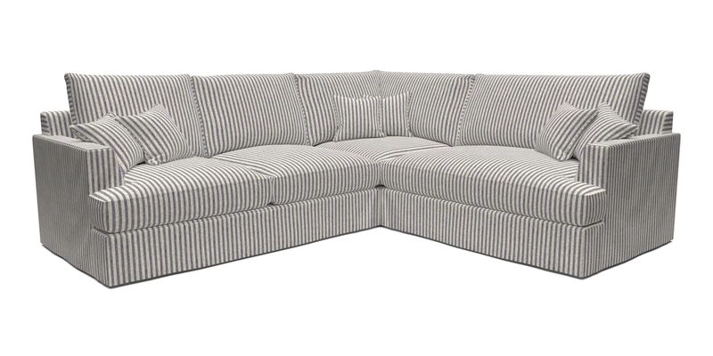 Slingsby Medium Fitted Cover Corner Unit LHF in Two Tone Plain Biscuit.  Loose cover version available