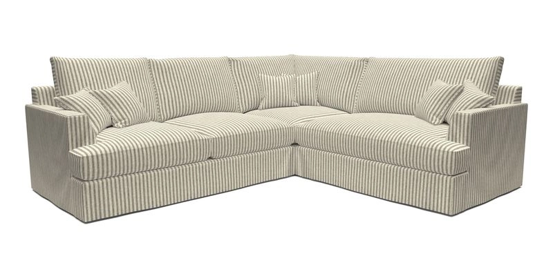 Slingsby Medium Fitted Cover Corner Unit LHF in Two Tone Plain Biscuit.  Loose cover version available