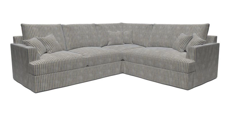 Slingsby Medium Fitted Cover Corner Unit LHF in Two Tone Plain Biscuit.  Loose cover version available