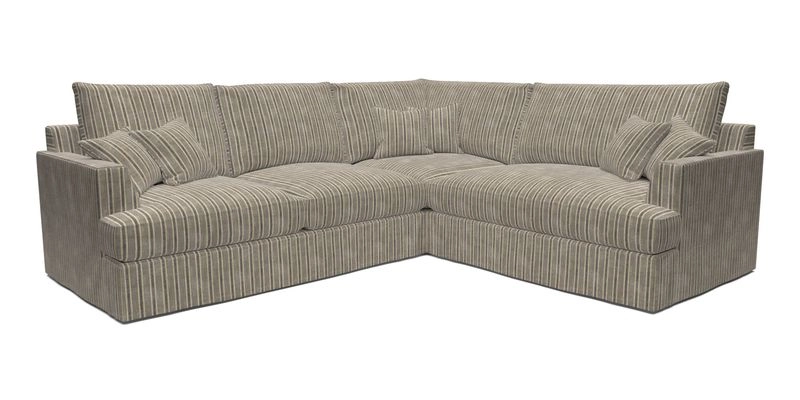 Slingsby Medium Fitted Cover Corner Unit LHF in Two Tone Plain Biscuit.  Loose cover version available