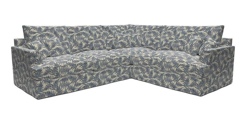 Slingsby Medium Fitted Cover Corner Unit LHF in Two Tone Plain Biscuit.  Loose cover version available