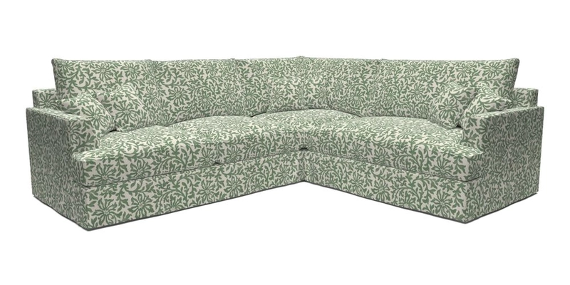 Slingsby Medium Fitted Cover Corner Unit LHF in Two Tone Plain Biscuit.  Loose cover version available