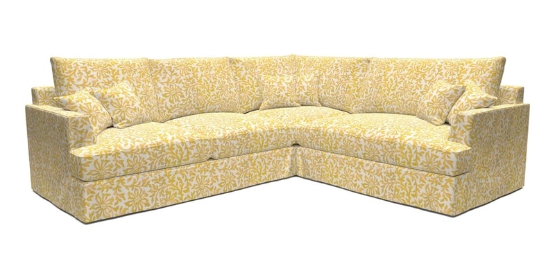 Slingsby Medium Fitted Cover Corner Unit LHF in Two Tone Plain Biscuit.  Loose cover version available