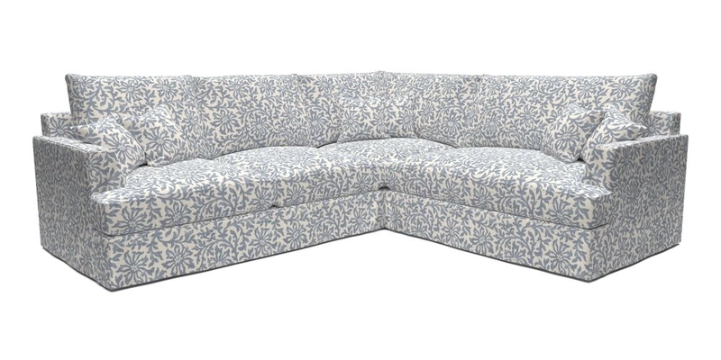 Slingsby Medium Fitted Cover Corner Unit LHF in Two Tone Plain Biscuit.  Loose cover version available