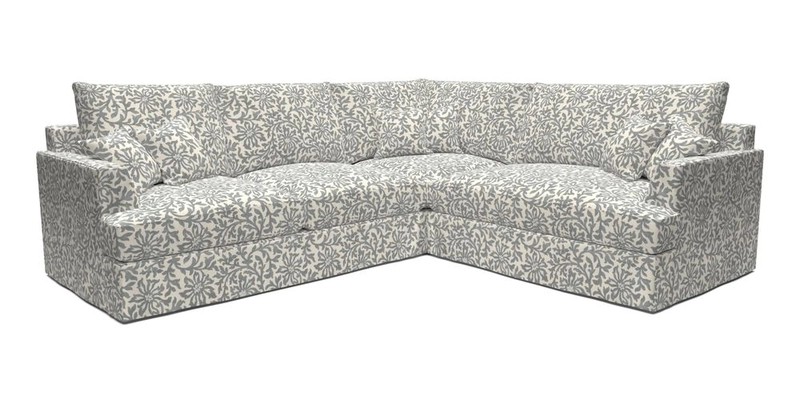 Slingsby Medium Fitted Cover Corner Unit LHF in Two Tone Plain Biscuit.  Loose cover version available