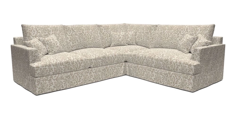 Slingsby Medium Fitted Cover Corner Unit LHF in Two Tone Plain Biscuit.  Loose cover version available