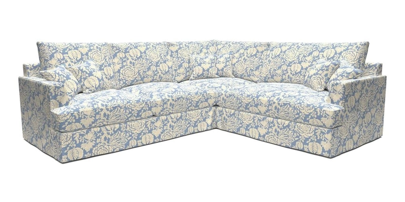 Slingsby Medium Fitted Cover Corner Unit LHF in Two Tone Plain Biscuit.  Loose cover version available