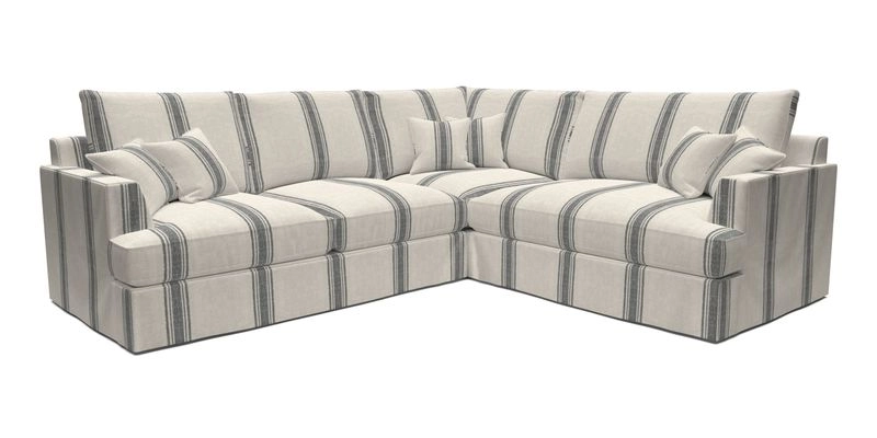 Slingsby Medium Fitted Cover Corner Unit LHF in Two Tone Plain Biscuit.  Loose cover version available