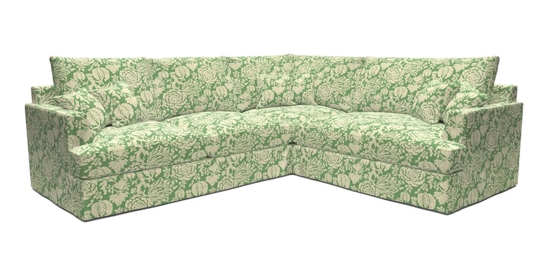 Slingsby Medium Fitted Cover Corner Unit LHF in Two Tone Plain Biscuit.  Loose cover version available