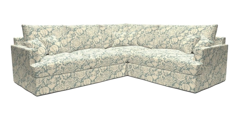 Slingsby Medium Fitted Cover Corner Unit LHF in Two Tone Plain Biscuit.  Loose cover version available