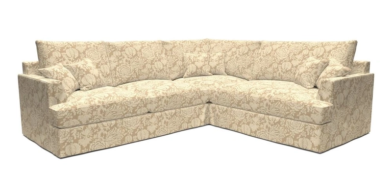 Slingsby Medium Fitted Cover Corner Unit LHF in Two Tone Plain Biscuit.  Loose cover version available