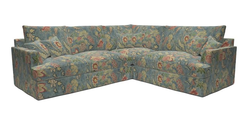 Slingsby Medium Fitted Cover Corner Unit LHF in Two Tone Plain Biscuit.  Loose cover version available