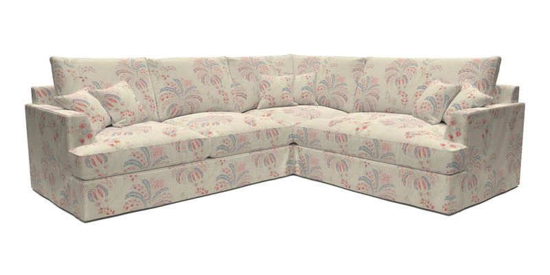 Slingsby Medium Fitted Cover Corner Unit LHF in Two Tone Plain Biscuit.  Loose cover version available