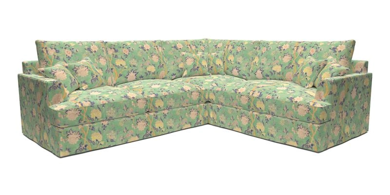 Slingsby Medium Fitted Cover Corner Unit LHF in Two Tone Plain Biscuit.  Loose cover version available