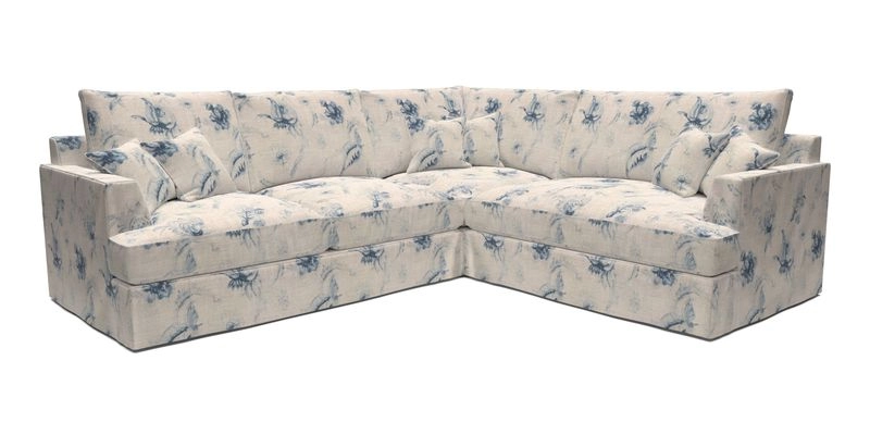 Slingsby Medium Fitted Cover Corner Unit LHF in Two Tone Plain Biscuit.  Loose cover version available