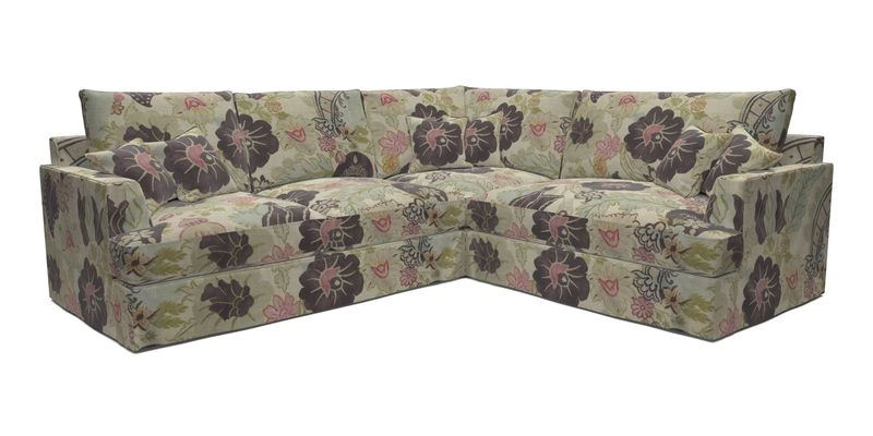 Slingsby Medium Fitted Cover Corner Unit LHF in Two Tone Plain Biscuit.  Loose cover version available