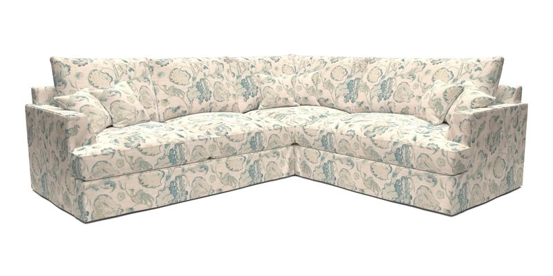 Slingsby Medium Fitted Cover Corner Unit LHF in Two Tone Plain Biscuit.  Loose cover version available