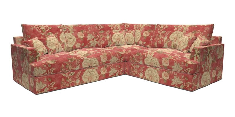 Slingsby Medium Fitted Cover Corner Unit LHF in Two Tone Plain Biscuit.  Loose cover version available