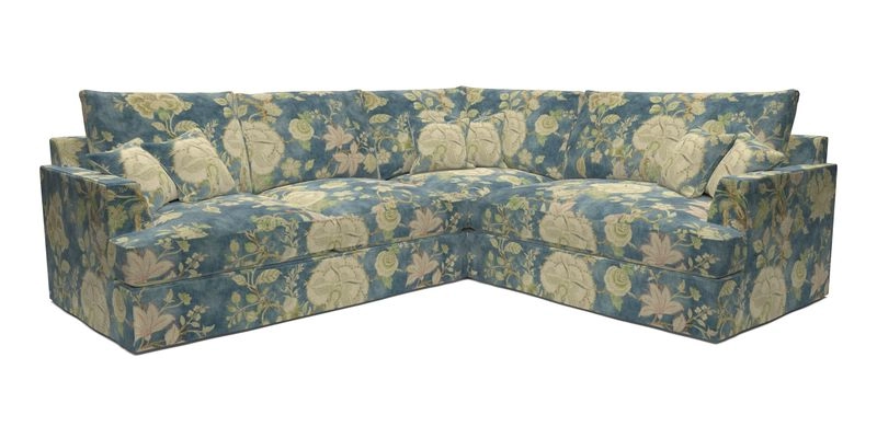 Slingsby Medium Fitted Cover Corner Unit LHF in Two Tone Plain Biscuit.  Loose cover version available