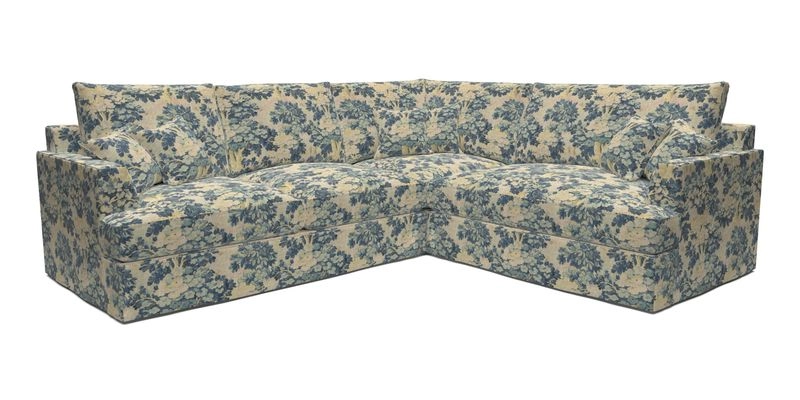 Slingsby Medium Fitted Cover Corner Unit LHF in Two Tone Plain Biscuit.  Loose cover version available