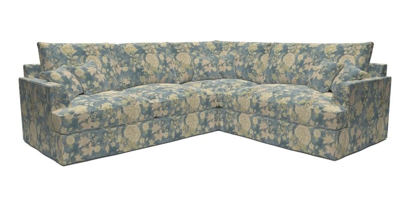 Slingsby Medium Fitted Cover Corner Unit LHF in Two Tone Plain Biscuit.  Loose cover version available