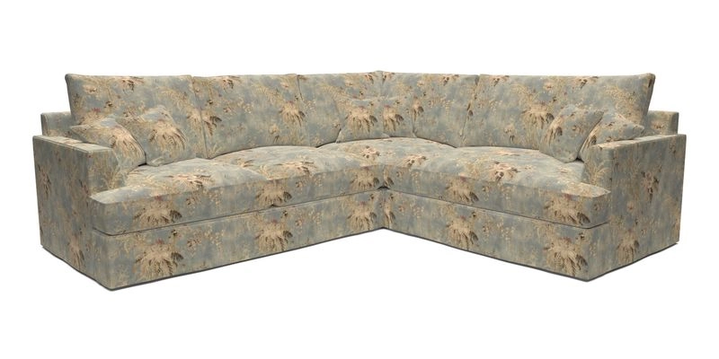 Slingsby Medium Fitted Cover Corner Unit LHF in Two Tone Plain Biscuit.  Loose cover version available