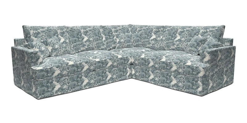 Slingsby Medium Fitted Cover Corner Unit LHF in Two Tone Plain Biscuit.  Loose cover version available