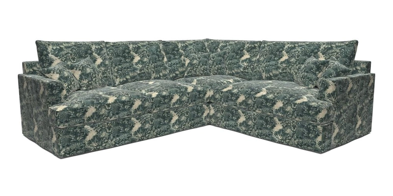 Slingsby Medium Fitted Cover Corner Unit LHF in Two Tone Plain Biscuit.  Loose cover version available