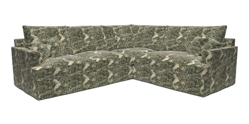 Slingsby Medium Fitted Cover Corner Unit LHF in Two Tone Plain Biscuit.  Loose cover version available