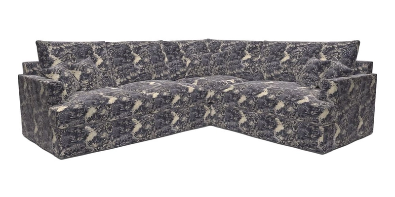 Slingsby Medium Fitted Cover Corner Unit LHF in Two Tone Plain Biscuit.  Loose cover version available