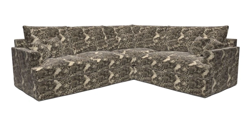 Slingsby Medium Fitted Cover Corner Unit LHF in Two Tone Plain Biscuit.  Loose cover version available