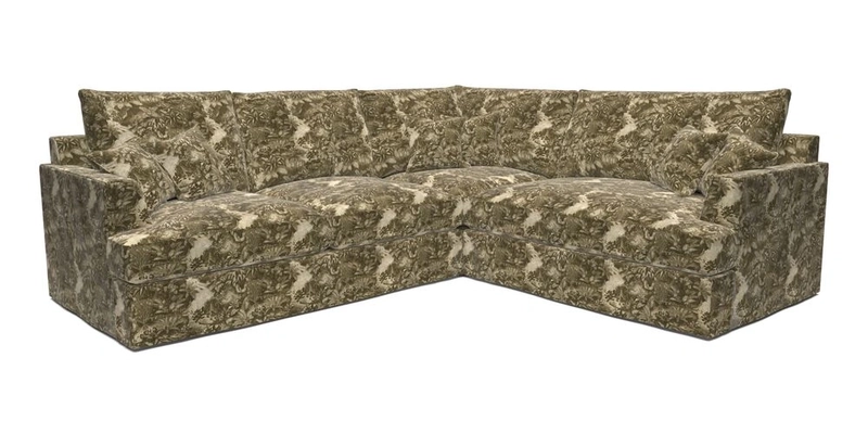 Slingsby Medium Fitted Cover Corner Unit LHF in Two Tone Plain Biscuit.  Loose cover version available