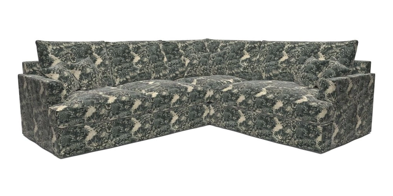 Slingsby Medium Fitted Cover Corner Unit LHF in Two Tone Plain Biscuit.  Loose cover version available