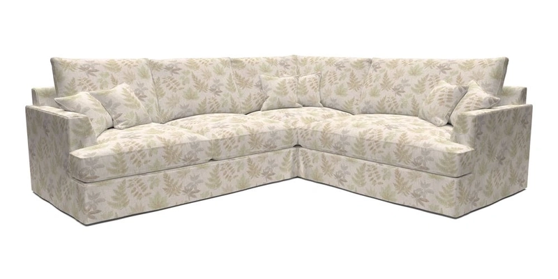 Slingsby Medium Fitted Cover Corner Unit LHF in Two Tone Plain Biscuit.  Loose cover version available