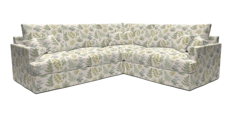 Slingsby Medium Fitted Cover Corner Unit LHF in Two Tone Plain Biscuit.  Loose cover version available