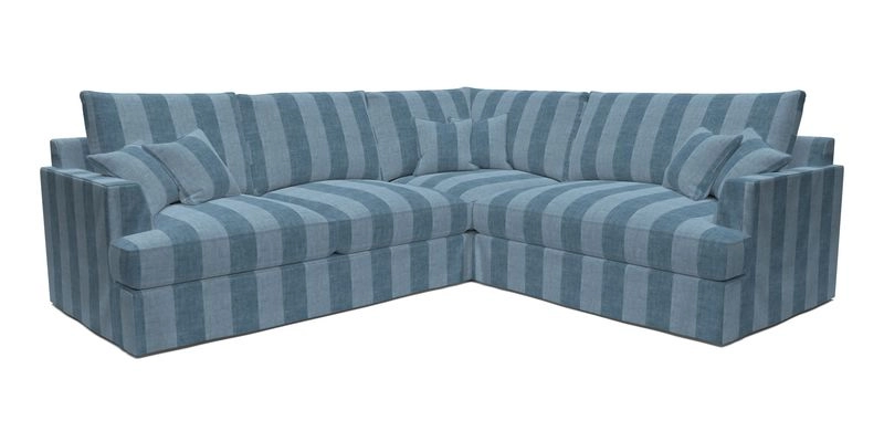 Slingsby Medium Fitted Cover Corner Unit LHF in Two Tone Plain Biscuit.  Loose cover version available